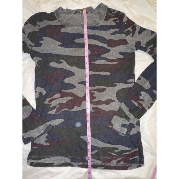 NWOT STATESIDE CAMO THERMAL TOP TEE UNIQUE COLORS- BLUE BURGUNDY OLIVE GREY L - Picture 8 of 9